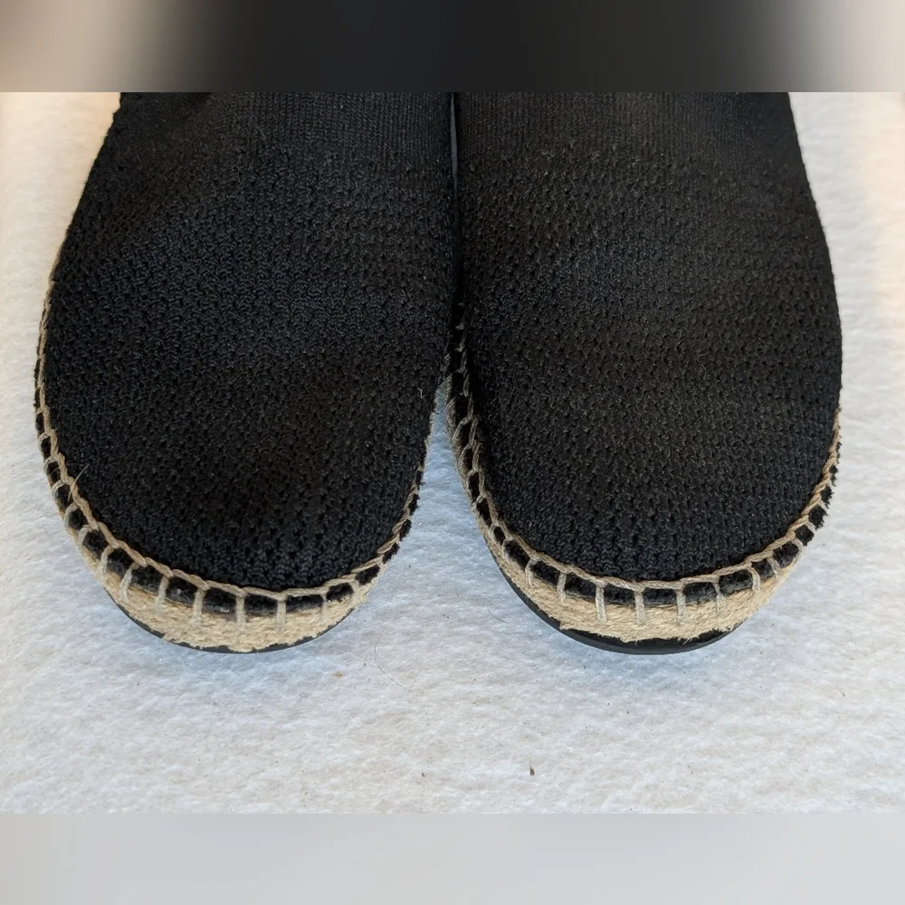 Cole Haan Black Espadrille Slip On Flats Grand OS Womens Size 7.5 Casual
